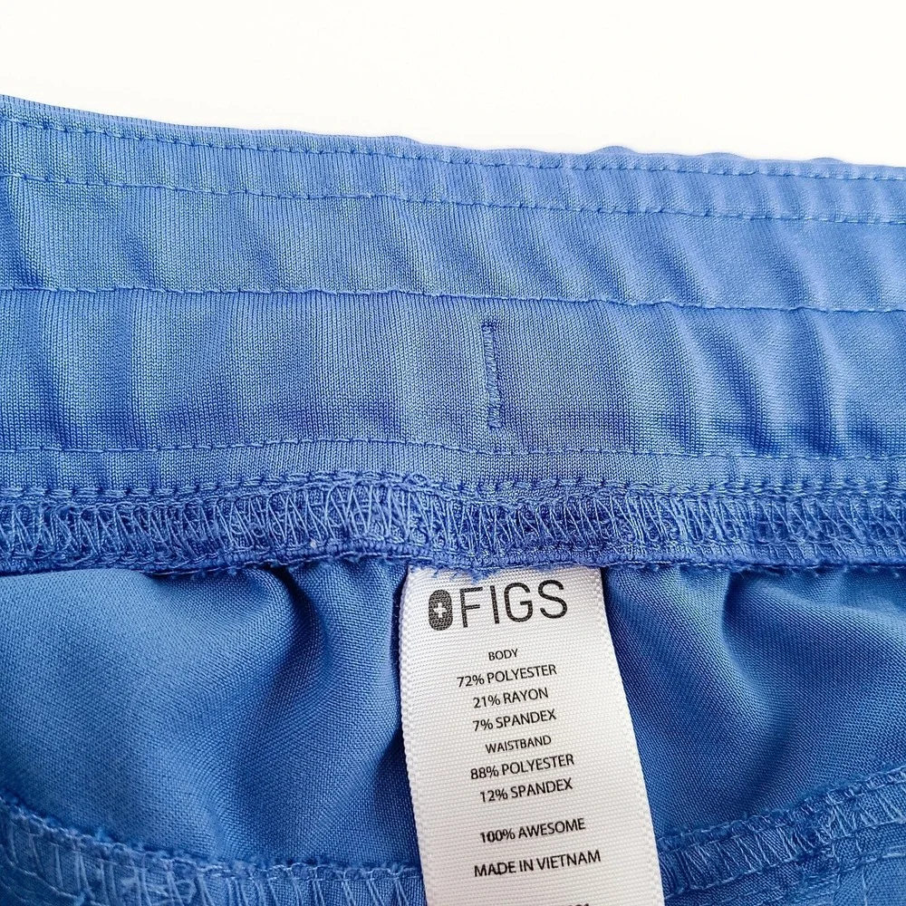 FIGS Axim Cargo Medicial Scrub Pants Mens S Blue Super Soft Stretch